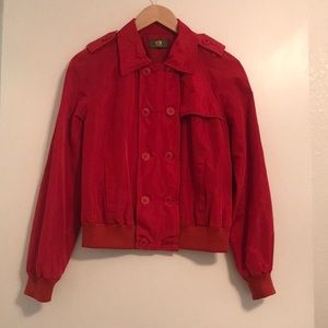 ICE Iceberg Red Bomber Jacket